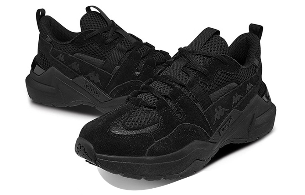 Kappa Bait Rig Cushioning Low top Chunky Sneakers Unisex Black