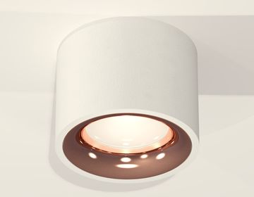 Комплект накладного светильника 1*MR16 GU5.3 XS7510025 SWH/PPG белый песок/золото розовое полированное (C7510, N7015)DIY System Complects Ambrella