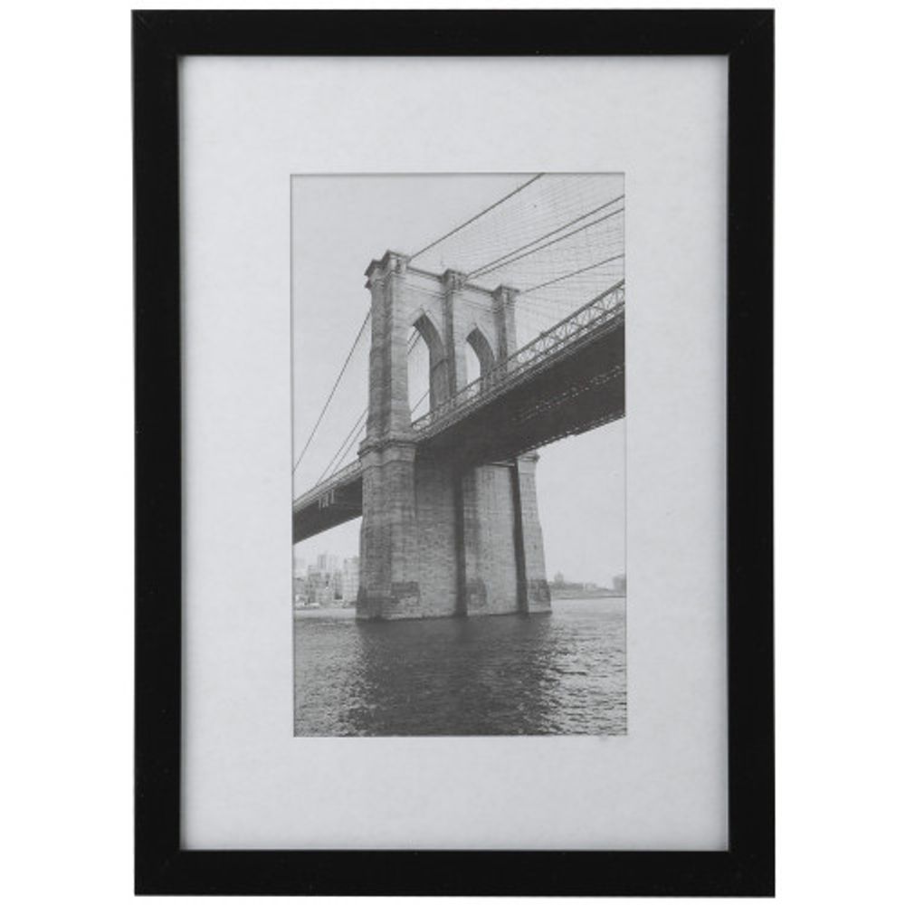 Фоторамка Image Art 501 10х15 пластиковая со стеклом чёрная | Image Art