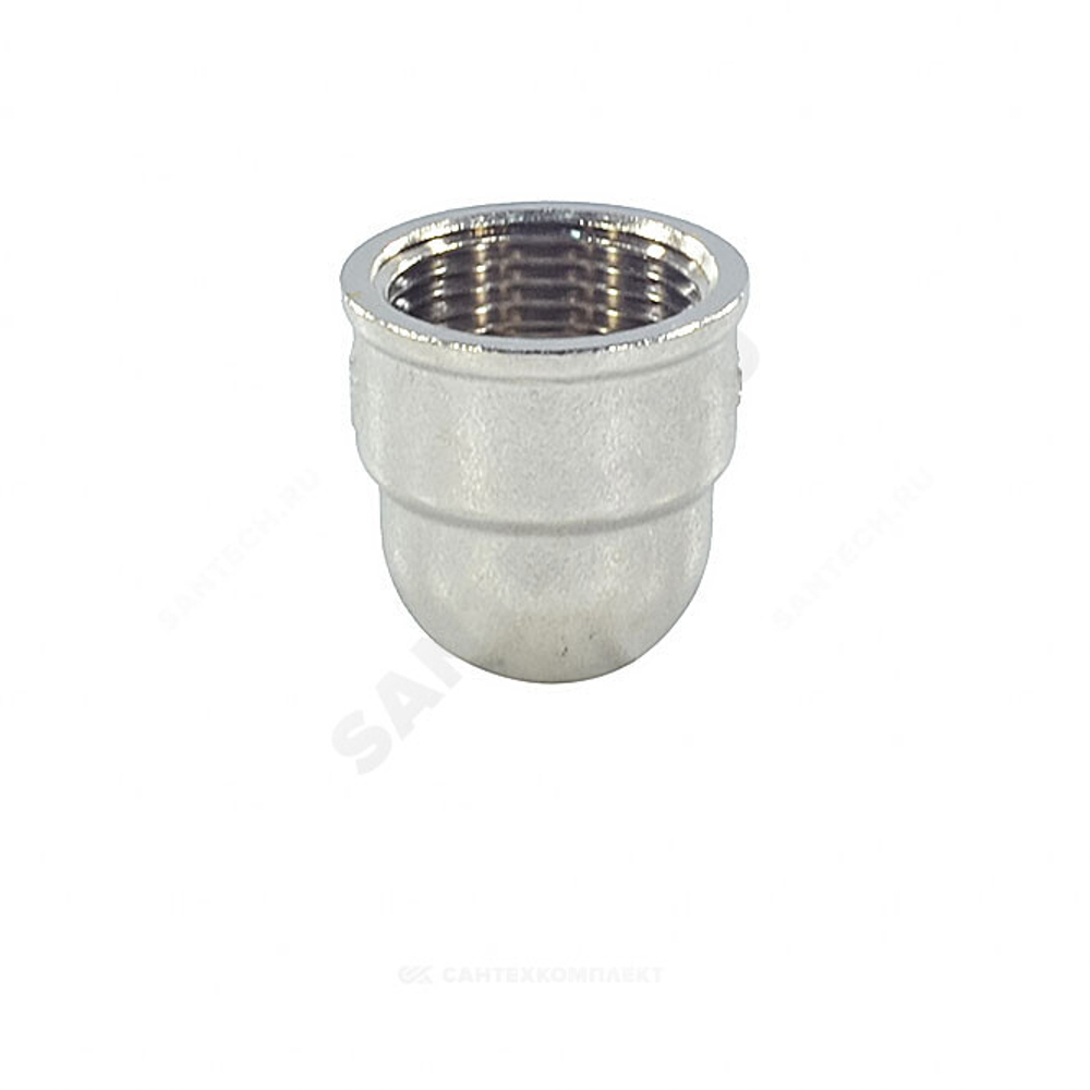 Угольник латунь никель переходной Ду 20х15 (3/4"х1/2") ВР/ВР SantechSystems