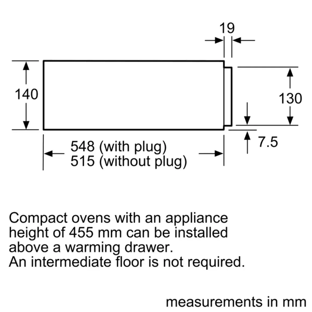 Шкаф для подогрева посуды Bosch BIC630NS1