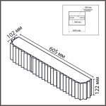 8327/6W MODERNI LN26 424 белый/бежевый, металл/текстиль/пластик Бра E14 6*40W 220V GOFERA