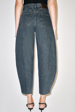 ZARA ДЖИНСЫ TAPERED С ВЫСОКОЙ ПОСАДКОЙ — ZW COLLECTION, ИНДИГО