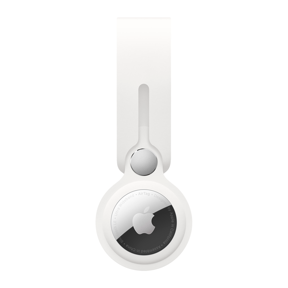 Полиуретановый брелок-подвеска Apple Loop для AirTag, White (Белый)