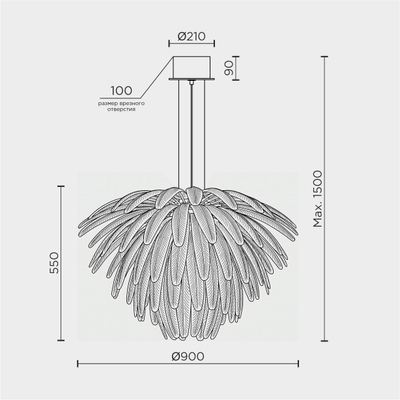 Подвесная люстра MODELUX ML.2420.900 CP