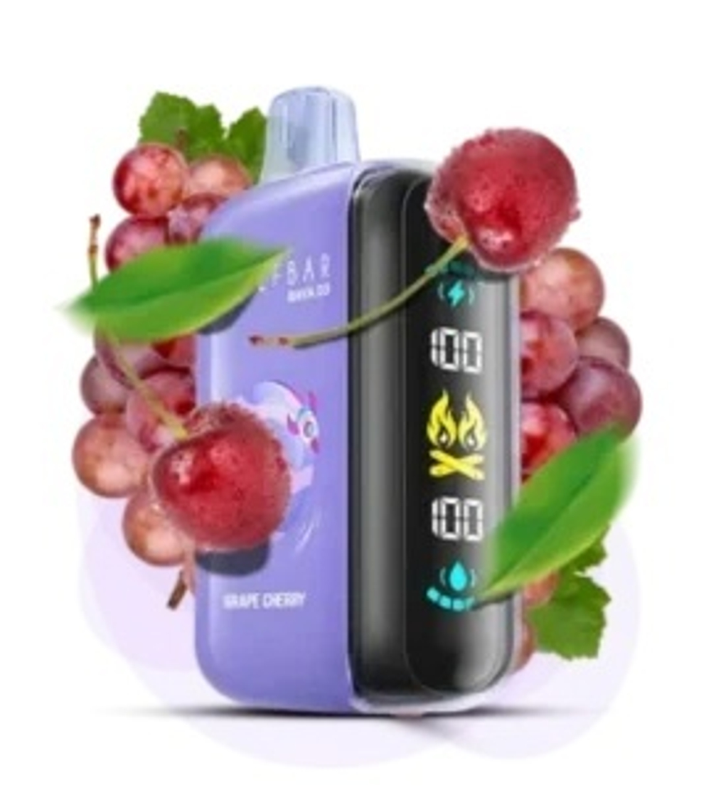 Elf bar Raya D3 Grape Cherry - виноград-вишня 25000 затяжек 20мг Hard (2% Hard)