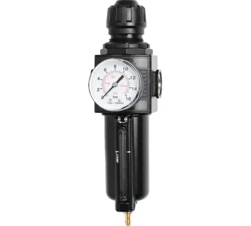 Воздушный фильтр + регулятор, 0-12 бар, 3/8" BSP (F) - 1/2" BSP (F)