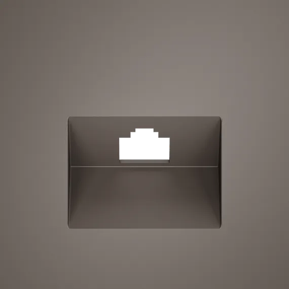 Накладка для розетки компьютерной RJ45 и розетки телефонной RJ11 Voltum S70 Капучино VLS001314