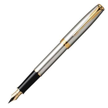 Перьевая ручка Parker Sonnet F527 ESSENTIAL Stainless Steel GT перо F (S0809110)