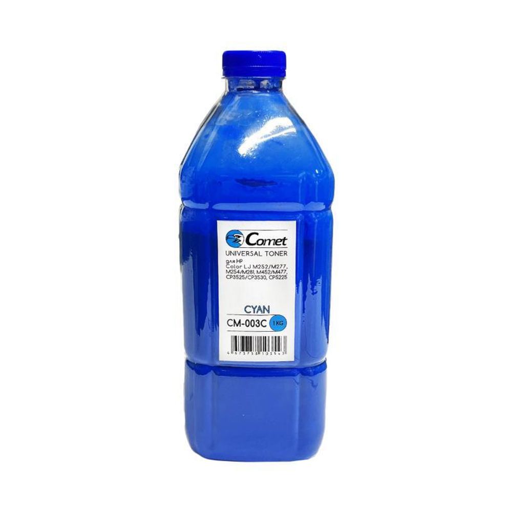 Тонер COMET тип CM-003C для HP Color Универсальный (1кг, голубой) ATM Тонер COMET тип CM-003C для HP Color Универсальный (1кг, голубой) ATM