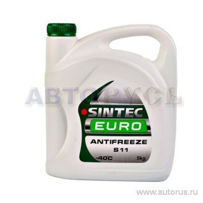 Антифриз Sintec EURO G11 готовый -40 зеленый 5 кг 990554
