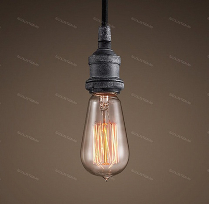 Потолочный светильник 20TH C. FACTORY FILAMENT BARE BULB SINGLE Restoration Hardware