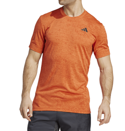 Футболка мужская теннисная Adidas Tennis Freelift Crew T-Shirt - preloved red/black