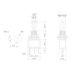 Тумблер 250В 3А (3c) вкл-вкл однополюсный микро (MTS-102) REXANT