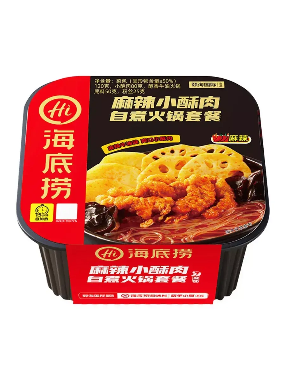 Саморазогревающаяся лапша со свининой Hot Pot , острая