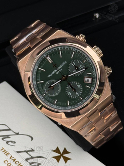 Часы Vacheron Constantin Overseas Chronograph Rose Gold Green Dial