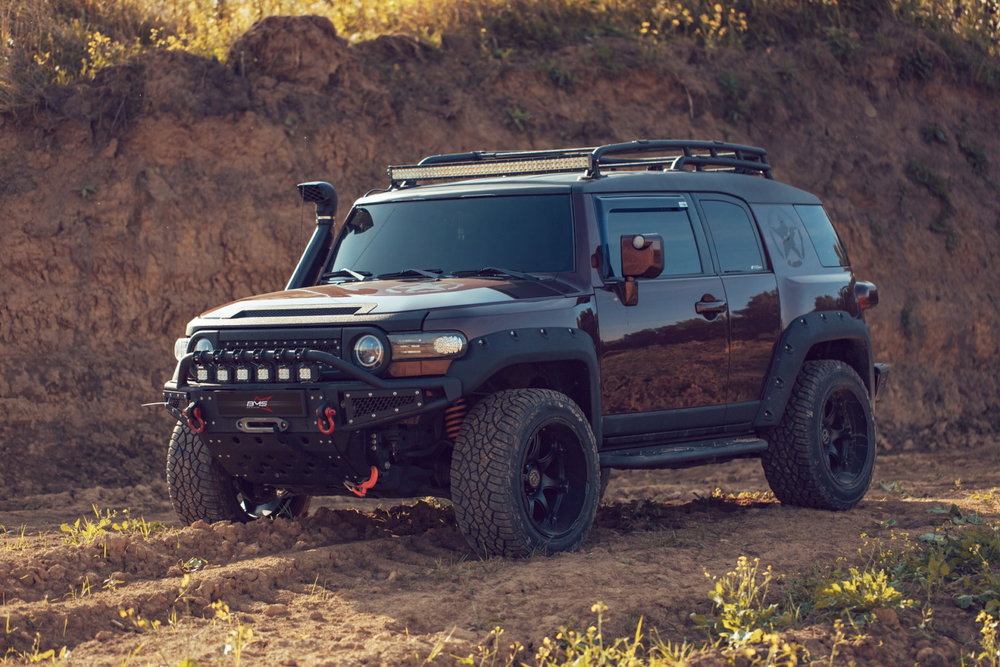 Пороги силовые BMS ALFA для Тойота FJ Cruiser 2005-2023 (2 шт.)