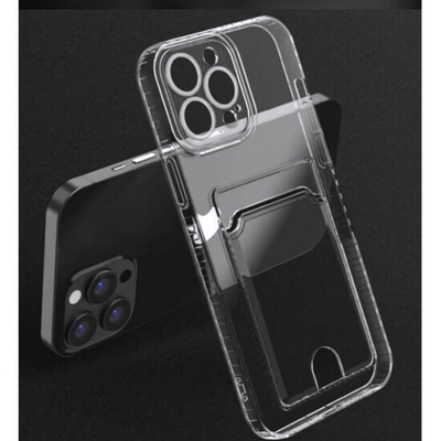 Силиконовый чехол для iPhone XR с карманом для карт, 013019 CM