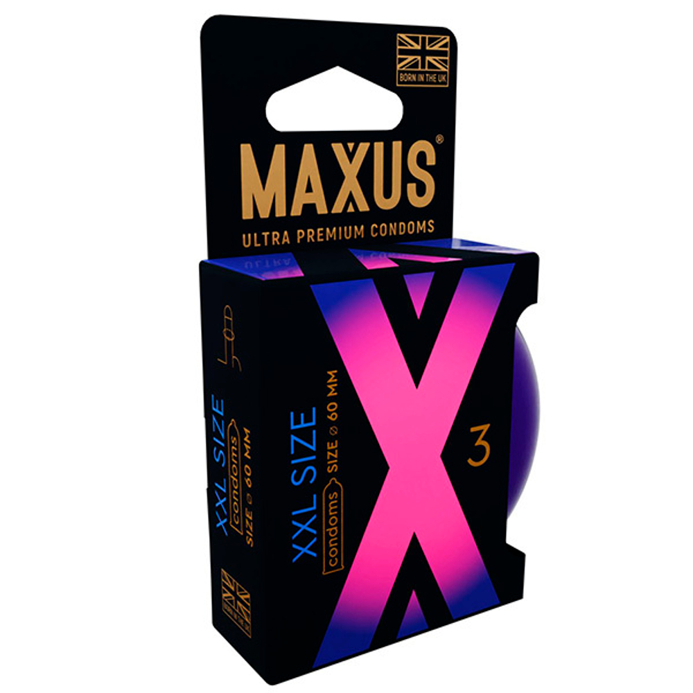 Презервативы увеличенного размера Maxus XXL 3шт