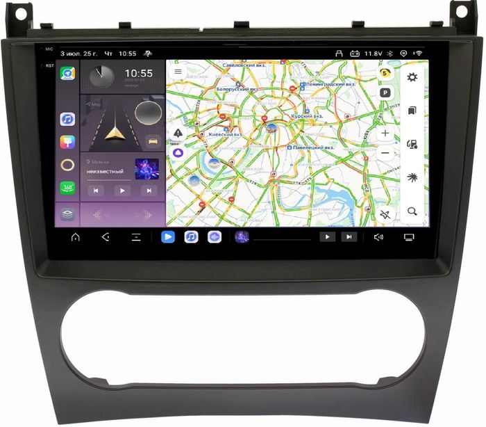 Магнитола для Mercedes-Benz G W463 2000-2006, C-класс W203 2000-2004 - Kuberg OL-9987 QLed+2K, Android 13, Быстрейшая, CarPlay, 4G SIM-слот