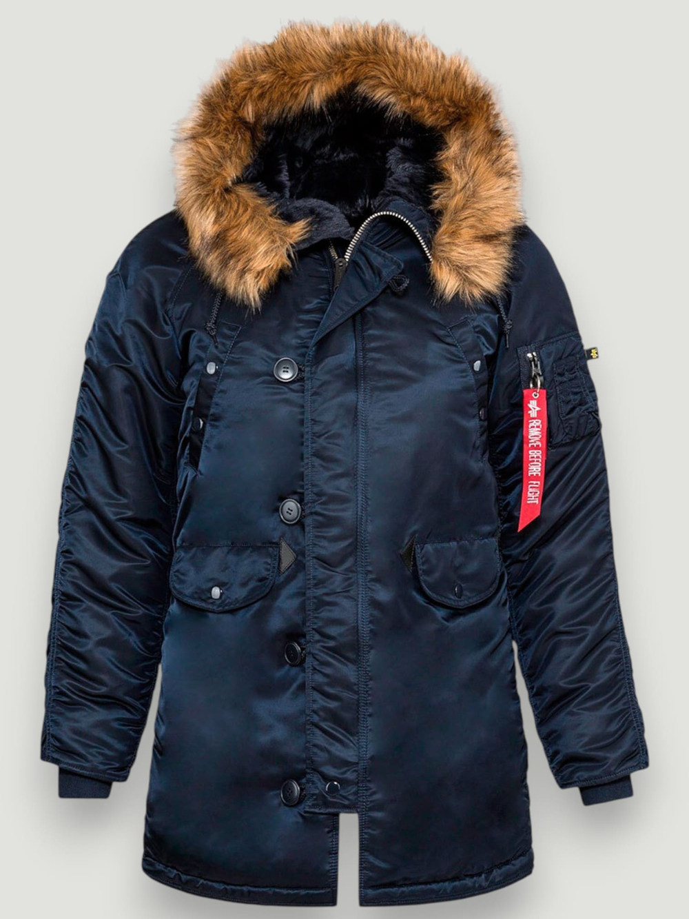 Alpha N-3B W Parka (синий/оранж - r.blue/orange)