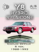 Щетки стеклоочистителя HUOYE Y8 550/550 мм на Cadilac DeVille | Hook/J-Hook