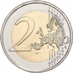 2 евро 2015 год Финляндия - 30 лет флагу Европейского союза
