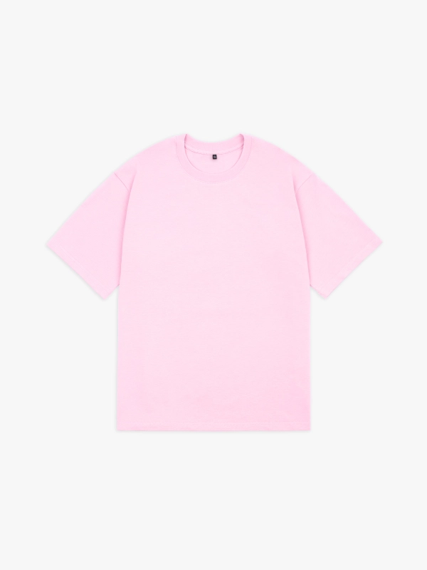 Футболка оверсайз (розовый) 230 г