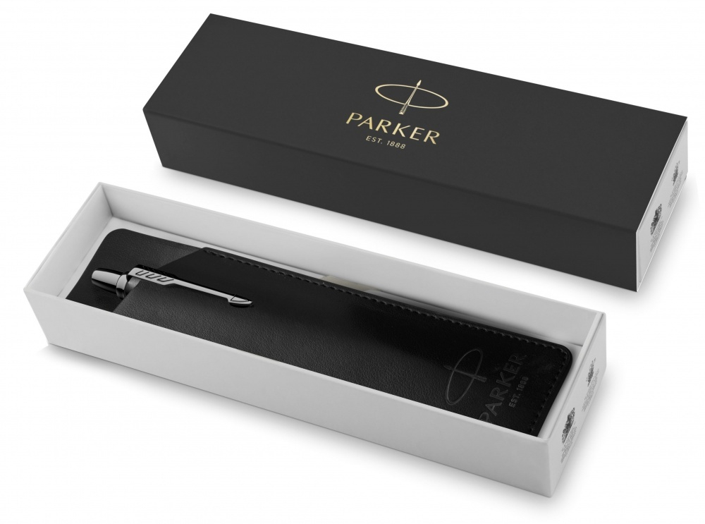 Чехол Parker из натуральной кожи, цвет матово-черный с тиснением