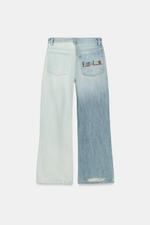 КОМБИНИРОВАННЫЕ ДЖИНСЫ BOYFRIEND FRUIT OF THE LOOM™ — ZARA