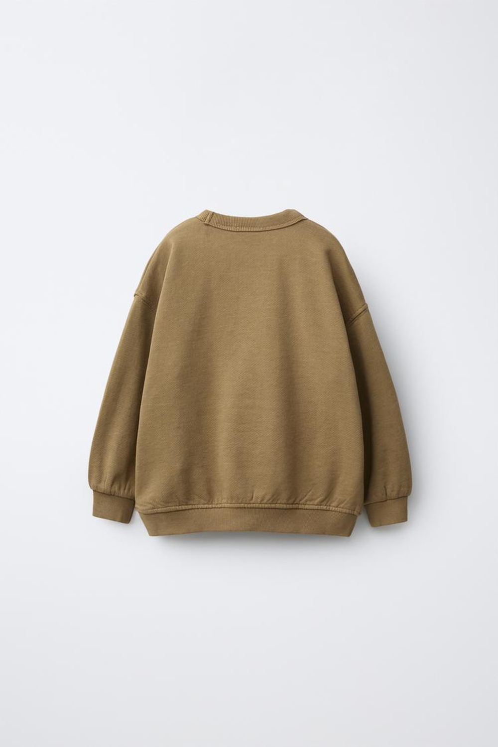 ZARA ТОЛСТОВКА С НАДПИСЬЮ, ХАКИ