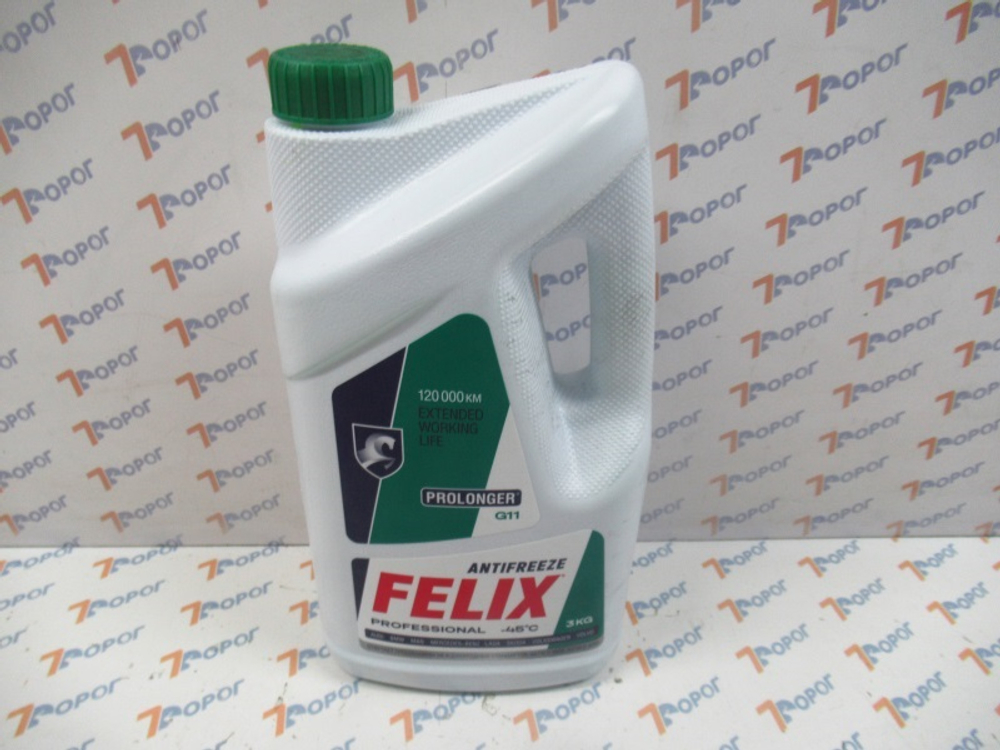 Антифриз Felix PROLONGER G11 готовый -40C зеленый 3 кг 430206327