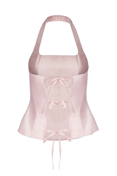 «Coquette Tie-Back Top» Топ из тафты с открытой спиной.