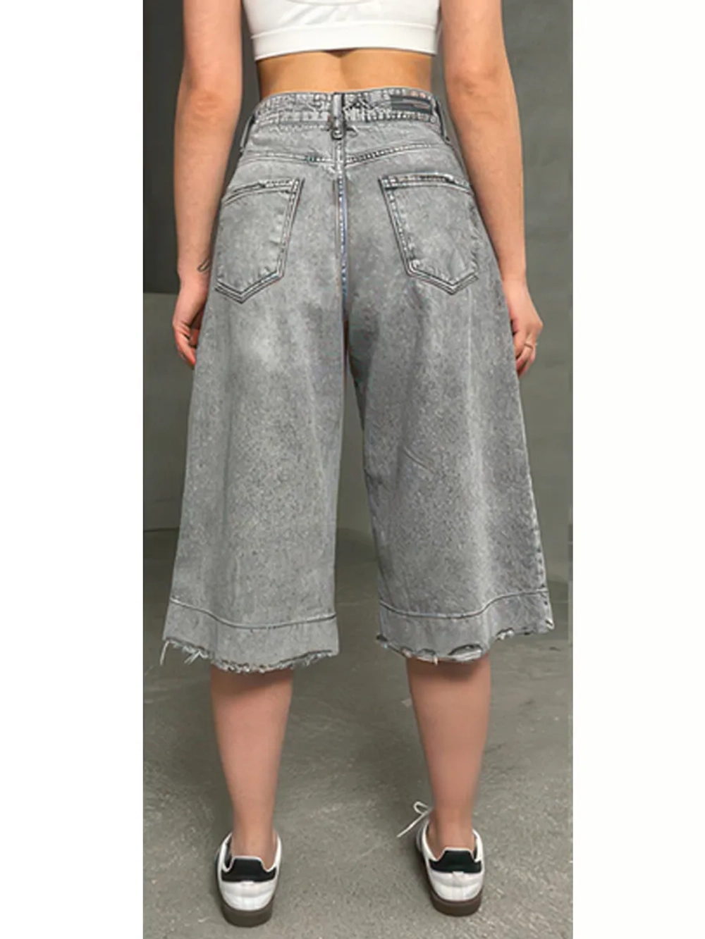 Шорты джинсовые удлиненные Багги baggy