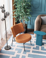 Кресло District Lounge букле терракотовый
