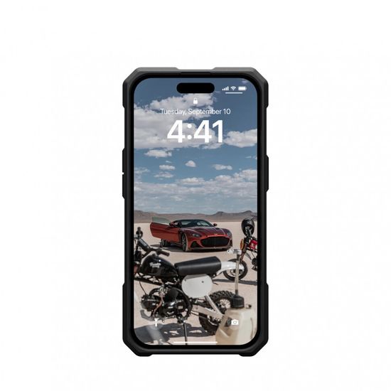 Чехол с поддержкой MAGSAFE Uag Monarch Pro для iPhone 15 Plus 6.7", цвет чёрный (Kevlar-Black)