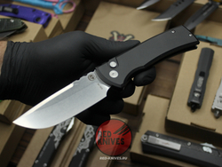 Нож Pro-Tech / Chaves Knives Redencion 229 Auto Standard Black - рук анод алюминий + шайбы