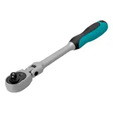 Ключ-трещотка шарнирный 1/4", СrV, 72 зуба, с быстрым сбросом, матовый хром Stels — фото 2