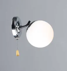 Бра Rilon 2318/1W BK+CH, 40 Вт, хромированное и чёрное