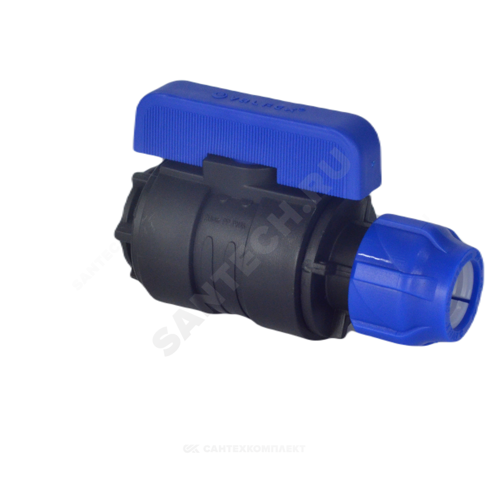 Кран шаровой компрессионный ПЭ Дн 63х2" ВР Ру16 VALFEX 1210012563200