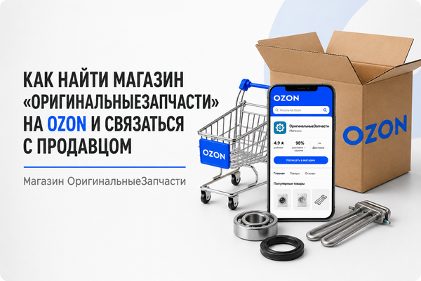 Как найти магазин «ОригинальныеЗапчасти» на Ozon и связаться с продавцом
