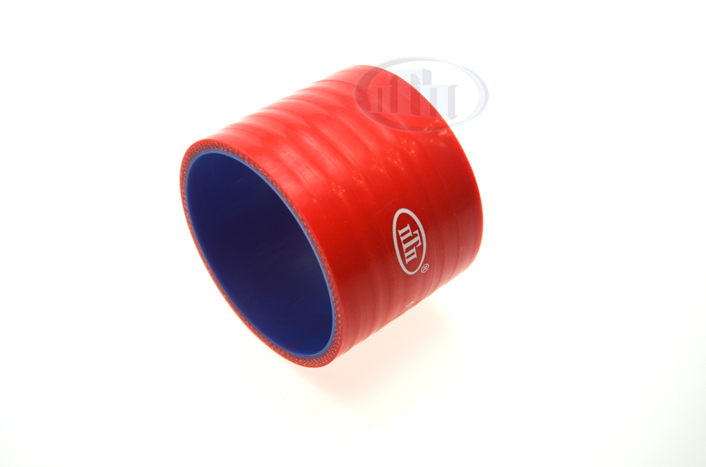 Патрубок интеркулера (D= 75 mm, L= 80 mm) КАМАЗ-4308 красный MVQ (4308-117024903) ПТП