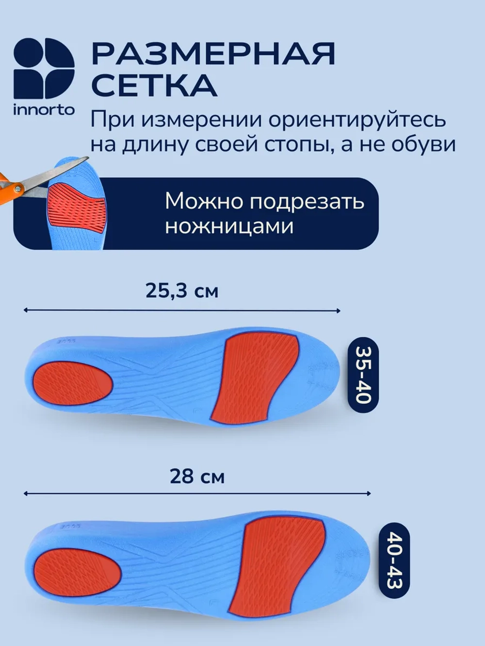 Стельки для обуви с эффектом роста