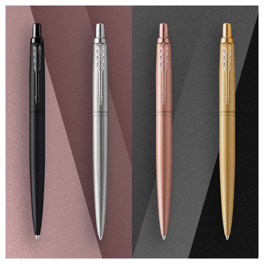Ручка шариковая Parker "Jotter XL Monochrome Grey" синяя, 1,0мм, кнопочн., подарочная упаковка