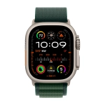 Умные часы Apple Watch Ultra 2 (2024) GPS + Cellular, 49mm, Natural Titanium Case with Dark Green Alpine Loop M, (Темно-зеленый)
