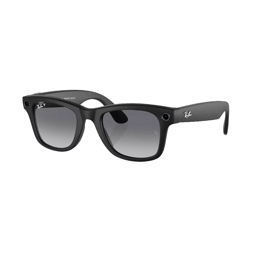 Умные очки Ray-Ban Wayfarer Matte Black / Polar Gradient Graphite, 155-53 (RW4006)