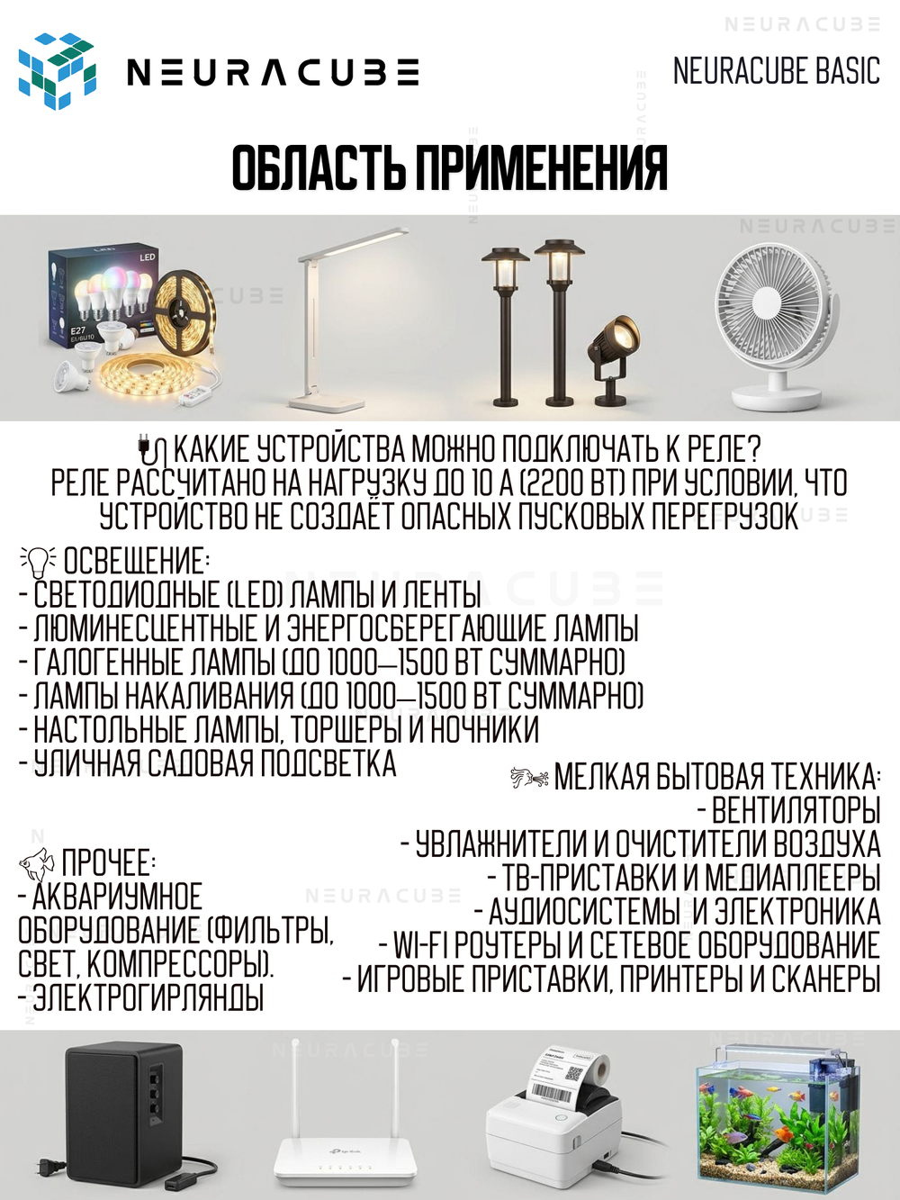 WiFi реле NEURACUBE BASIC, 16А/3520Ватт (Работает с Алисой)
