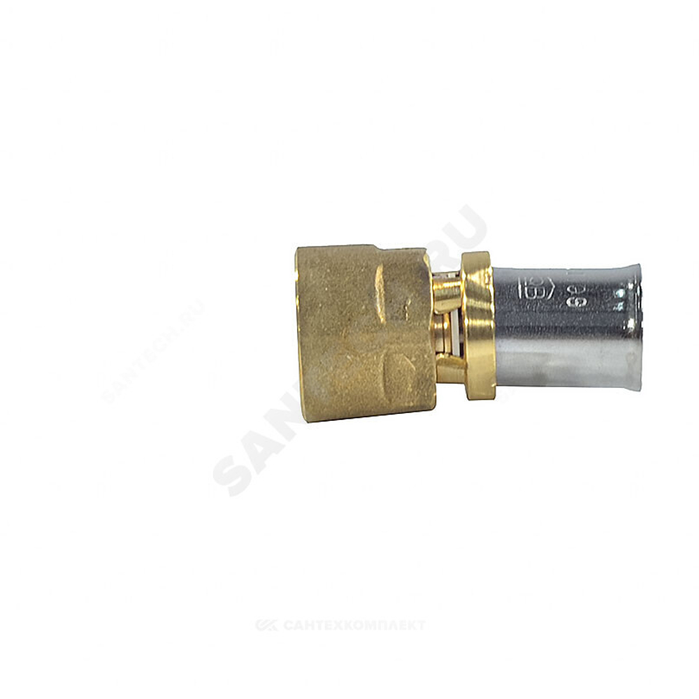 Муфта для МП/PE-X труб латунь пресс Дн 16х3/4" ВР RM109 Giacomini RM109Y043