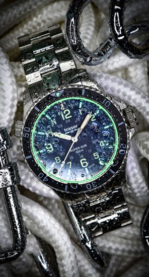Швейцарские тактические часы Traser P67 Diver Blue 109373