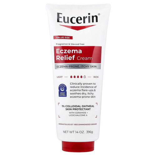 Eucerin, крем для уменьшения проявлений экземы, без отдушки, 396 г (14 унций)